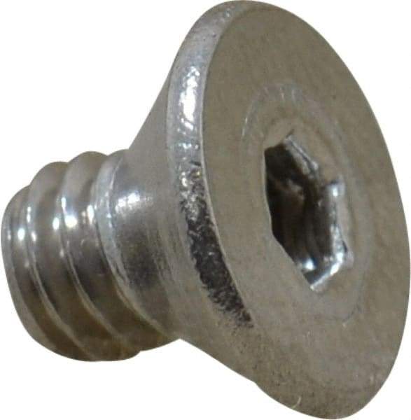 Value Collection - #8-32 UNC Hex Socket Drive, 82° Flat Screw - Grade 18-8 Stainless Steel, 1/4" OAL - Apex Tool & Supply