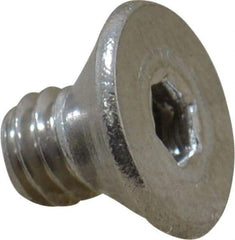 Value Collection - #8-32 UNC Hex Socket Drive, 82° Flat Screw - Grade 18-8 Stainless Steel, 1/4" OAL - Apex Tool & Supply