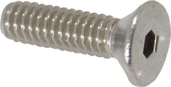 Value Collection - #8-32 UNC Hex Socket Drive, 82° Flat Screw - Grade 18-8 Stainless Steel, 5/8" OAL - Apex Tool & Supply