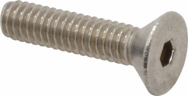 Value Collection - #8-32 UNC Hex Socket Drive, 82° Flat Screw - Grade 18-8 Stainless Steel, 3/4" OAL - Apex Tool & Supply
