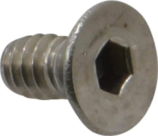 Value Collection - #10-24 UNC Hex Socket Drive, 82° Flat Screw - Grade 18-8 Stainless Steel, 3/8" OAL - Apex Tool & Supply