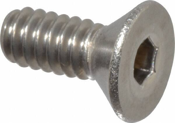 Value Collection - #10-24 UNC Hex Socket Drive, 82° Flat Screw - Grade 18-8 Stainless Steel, 1/2" OAL - Apex Tool & Supply