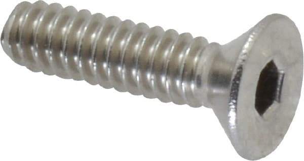 Value Collection - #10-24 UNC Hex Socket Drive, 82° Flat Screw - Grade 18-8 Stainless Steel, 3/4" OAL - Apex Tool & Supply