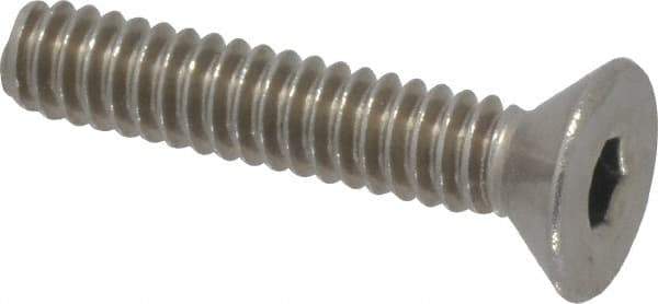 Value Collection - #10-24 UNC Hex Socket Drive, 82° Flat Screw - Grade 18-8 Stainless Steel, 1" OAL - Apex Tool & Supply