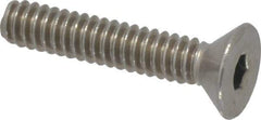 Value Collection - #10-24 UNC Hex Socket Drive, 82° Flat Screw - Grade 18-8 Stainless Steel, 1" OAL - Apex Tool & Supply