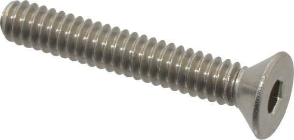 Value Collection - #10-24 UNC Hex Socket Drive, 82° Flat Screw - Grade 18-8 Stainless Steel, 1-1/4" OAL - Apex Tool & Supply