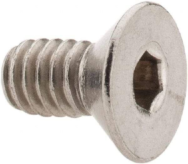Value Collection - 1/4-20 UNC Hex Socket Drive, 82° Flat Screw - Grade 18-8 Stainless Steel, 1/2" OAL - Apex Tool & Supply