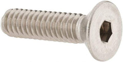 Value Collection - 1/4-20 UNC Hex Socket Drive, 82° Flat Screw - Grade 18-8 Stainless Steel, 1" OAL - Apex Tool & Supply