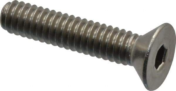 Value Collection - 1/4-20 UNC Hex Socket Drive, 82° Flat Screw - Grade 18-8 Stainless Steel, 1-1/4" OAL - Apex Tool & Supply