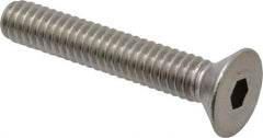 Value Collection - 1/4-20 UNC Hex Socket Drive, 82° Flat Screw - Grade 18-8 Stainless Steel, 1-1/2" OAL - Apex Tool & Supply