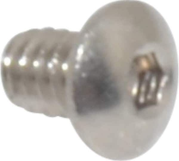 Value Collection - #2-56 UNC Hex Socket Drive, Button Screw - Grade 18-8 Stainless Steel, 1/8" Length Under Head - Apex Tool & Supply