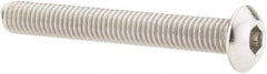 Value Collection - #10-32 UNF Hex Socket Drive, Button Screw - Grade 18-8 Stainless Steel, 1-1/2" Length Under Head - Apex Tool & Supply