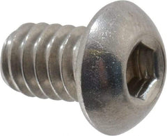 Value Collection - 1/4-20 UNC Hex Socket Drive, Button Screw - Grade 18-8 Stainless Steel, 3/8" Length Under Head - Apex Tool & Supply