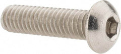 Value Collection - 5/16-18 UNC Hex Socket Drive, Button Screw - Grade 18-8 Stainless Steel, 1-1/4" Length Under Head - Apex Tool & Supply
