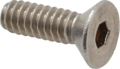 Value Collection - #10-24 UNC, 5/8" OAL Slotted Drive Machine Screw - Flat Head, Grade 18-8 Stainless Steel, Uncoated, Without Washer - Apex Tool & Supply