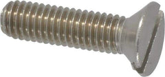 Value Collection - #10-32 UNF, 3/4" OAL Slotted Drive Machine Screw - Flat Head, Grade 18-8 Stainless Steel, Uncoated, Without Washer - Apex Tool & Supply