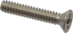Value Collection - #4-40 UNC, 5/8" OAL Phillips Drive Machine Screw - Flat Head, Grade 18-8 Stainless Steel, Uncoated, Without Washer - Apex Tool & Supply