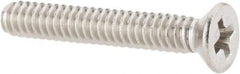 Value Collection - #4-40 UNC, 3/4" OAL Phillips Drive Machine Screw - Flat Head, Grade 18-8 Stainless Steel, Uncoated, Without Washer - Apex Tool & Supply