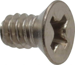 Value Collection - #6-32 UNC, 1/4" OAL Phillips Drive Machine Screw - Flat Head, Grade 18-8 Stainless Steel, Uncoated, Without Washer - Apex Tool & Supply