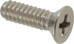 Value Collection - #10-24 UNC, 5/8" OAL Phillips Drive Machine Screw - Flat Head, Grade 18-8 Stainless Steel, Uncoated, Without Washer - Apex Tool & Supply