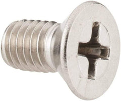 Value Collection - #10-32 UNF, 3/8" OAL Phillips Drive Machine Screw - Flat Head, Grade 18-8 Stainless Steel, Uncoated, Without Washer - Apex Tool & Supply