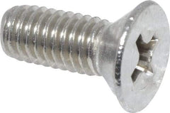 Value Collection - #10-32 UNF, 1/2" OAL Phillips Drive Machine Screw - Flat Head, Grade 18-8 Stainless Steel, Uncoated, Without Washer - Apex Tool & Supply