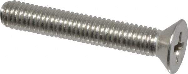 Value Collection - #10-32 UNF, 1-1/4" OAL Phillips Drive Machine Screw - Flat Head, Grade 18-8 Stainless Steel, Uncoated, Without Washer - Apex Tool & Supply