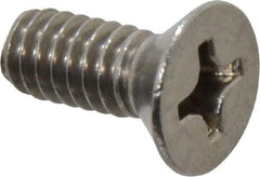 Value Collection - 1/4-20 UNC, 5/8" OAL Phillips Drive Machine Screw - Flat Head, Grade 18-8 Stainless Steel, Uncoated, Without Washer - Apex Tool & Supply