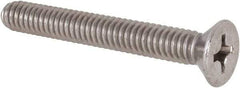 Value Collection - 1/4-20 UNC, 2" OAL Phillips Drive Machine Screw - Flat Head, Grade 18-8 Stainless Steel, Uncoated, Without Washer - Apex Tool & Supply