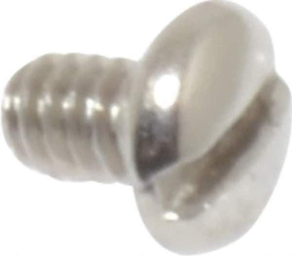 Value Collection - #2-56 UNC, 1/8" Length Under Head Slotted Drive Machine Screw - Pan Head, Grade 18-8 Stainless Steel, Uncoated, Without Washer - Apex Tool & Supply