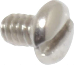 Value Collection - #2-56 UNC, 1/8" Length Under Head Slotted Drive Machine Screw - Pan Head, Grade 18-8 Stainless Steel, Uncoated, Without Washer - Apex Tool & Supply
