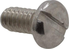 Value Collection - #2-56 UNC, 3/16" Length Under Head Slotted Drive Machine Screw - Pan Head, Grade 18-8 Stainless Steel, Uncoated, Without Washer - Apex Tool & Supply