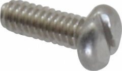 Value Collection - #2-56 UNC, 1/4" Length Under Head Slotted Drive Machine Screw - Pan Head, Grade 18-8 Stainless Steel, Uncoated, Without Washer - Apex Tool & Supply