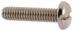 Value Collection - #8-32 UNC, 3/4" Length Under Head Slotted Drive Machine Screw - Pan Head, Grade 18-8 Stainless Steel, Uncoated, Without Washer - Apex Tool & Supply