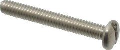 Value Collection - #8-32 UNC, 1-1/4" Length Under Head Slotted Drive Machine Screw - Pan Head, Grade 18-8 Stainless Steel, Uncoated, Without Washer - Apex Tool & Supply