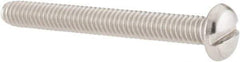 Value Collection - #8-32 UNC, 1-1/2" Length Under Head Slotted Drive Machine Screw - Pan Head, Grade 18-8 Stainless Steel, Uncoated, Without Washer - Apex Tool & Supply