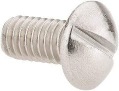 Value Collection - #10-32 UNF, 3/8" Length Under Head Slotted Drive Machine Screw - Pan Head, Grade 18-8 Stainless Steel, Uncoated, Without Washer - Apex Tool & Supply