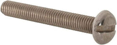 Value Collection - #10-32 UNF, 1-1/2" Length Under Head Slotted Drive Machine Screw - Pan Head, Grade 18-8 Stainless Steel, Uncoated, Without Washer - Apex Tool & Supply