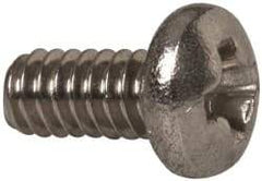 Value Collection - #2-56 UNC, 3/16" Length Under Head Phillips Drive Machine Screw - Pan Head, Grade 18-8 Stainless Steel, Uncoated, Without Washer - Apex Tool & Supply