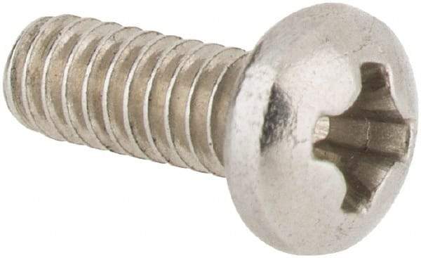 Value Collection - #2-56 UNC, 1/4" Length Under Head Phillips Drive Machine Screw - Pan Head, Grade 18-8 Stainless Steel, Uncoated, Without Washer - Apex Tool & Supply