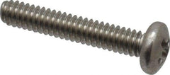 Value Collection - #2-56 UNC, 1/2" Length Under Head Phillips Drive Machine Screw - Pan Head, Grade 18-8 Stainless Steel, Uncoated, Without Washer - Apex Tool & Supply