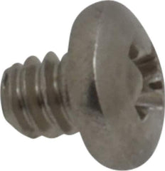 Value Collection - #4-40 UNC, 1/8" Length Under Head Phillips Drive Machine Screw - Pan Head, Grade 18-8 Stainless Steel, Uncoated, Without Washer - Apex Tool & Supply