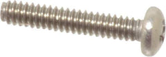 Value Collection - #4-40 UNC, 5/8" Length Under Head Phillips Drive Machine Screw - Pan Head, Grade 18-8 Stainless Steel, Uncoated, Without Washer - Apex Tool & Supply