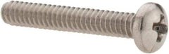 Value Collection - #4-40 UNC, 3/4" Length Under Head Phillips Drive Machine Screw - Pan Head, Grade 18-8 Stainless Steel, Uncoated, Without Washer - Apex Tool & Supply