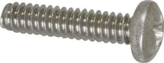 Value Collection - #6-32 UNC, 5/8" Length Under Head Phillips Drive Machine Screw - Pan Head, Grade 18-8 Stainless Steel, Uncoated, Without Washer - Apex Tool & Supply