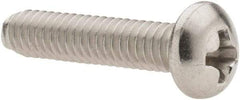 Value Collection - #8-32 UNC, 3/4" Length Under Head Phillips Drive Machine Screw - Pan Head, Grade 18-8 Stainless Steel, Uncoated, Without Washer - Apex Tool & Supply