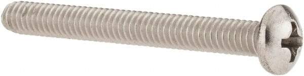 Value Collection - #8-32 UNC, 1-1/2" Length Under Head Phillips Drive Machine Screw - Pan Head, Grade 18-8 Stainless Steel, Uncoated, Without Washer - Apex Tool & Supply