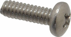 Value Collection - #10-24 UNC, 5/8" Length Under Head Phillips Drive Machine Screw - Pan Head, Grade 18-8 Stainless Steel, Uncoated, Without Washer - Apex Tool & Supply