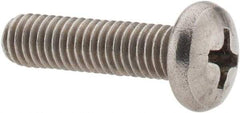 Value Collection - #10-24 UNC, 3/4" Length Under Head Phillips Drive Machine Screw - Pan Head, Grade 18-8 Stainless Steel, Uncoated, Without Washer - Apex Tool & Supply