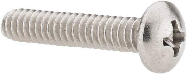 Value Collection - #10-24 UNC, 1" Length Under Head Phillips Drive Machine Screw - Pan Head, Grade 18-8 Stainless Steel, Uncoated, Without Washer - Apex Tool & Supply